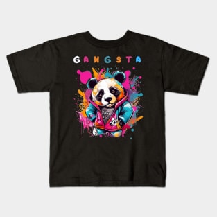 Gangsta Panda Street Style Kids T-Shirt